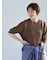 テープヤーンクルーネックニット