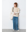 スラブヤーンVネックニットベスト