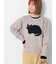 猫モチーフジャカードニット