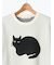 猫モチーフジャカードニット