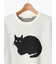猫モチーフジャカードニット