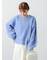 起毛クルーネックニット