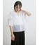 ボイルラッフルブラウス