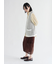 シアーベロアレイヤードスカート