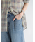 デニムタックパンツ