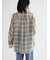 シアーチェックシャツ