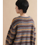 ボーダーブークレニットプルオーバー