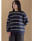 ボーダーブークレニットプルオーバー