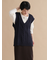 ケーブルニットベスト