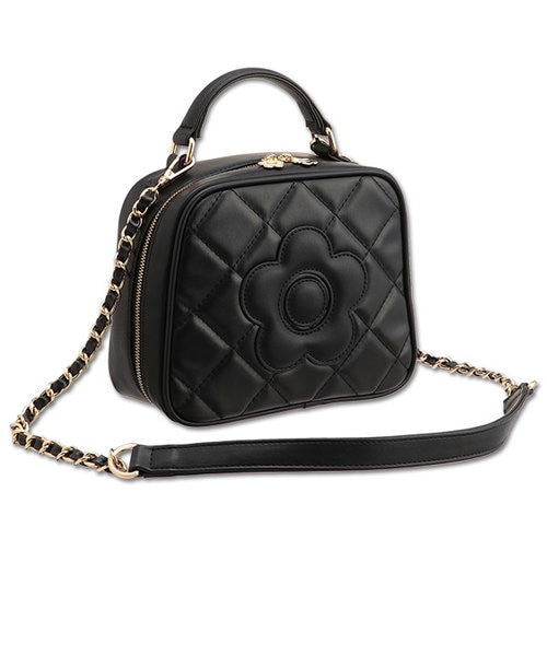 【ひろな】マリークワント スクエアキルトデイジーバッグ ショルダーバッグ スクエアキルトデイジーパッチ 2WAYショルダー｜マリークヮントの通販