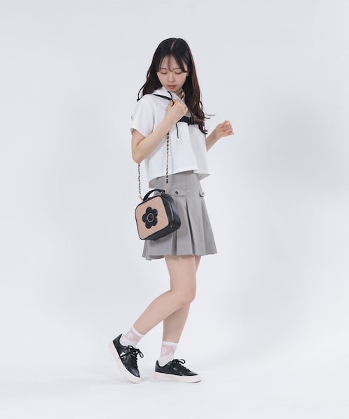 ラタンデイジーパッチ 2WAYショルダー MARY QUANT 】ラタンデイジーパッチ 2WAYショルダー