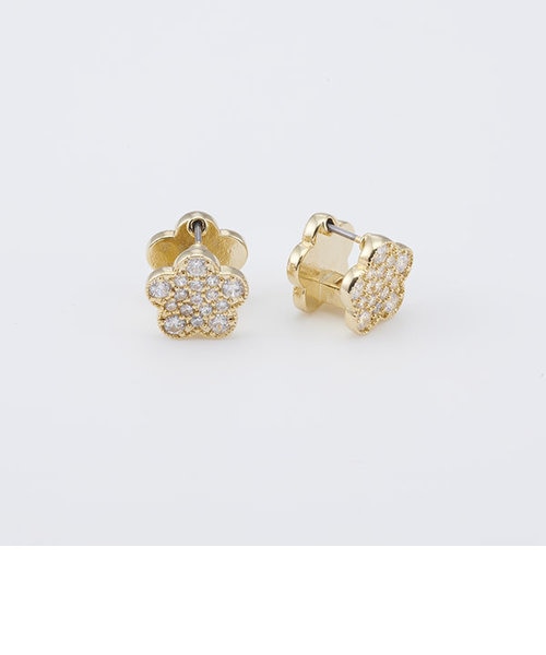 ペア⭐︎デイジーピアス TWIN C HOOPS(FREE SILVER): BONEE: MENS｜CONZ ONLINE STORE