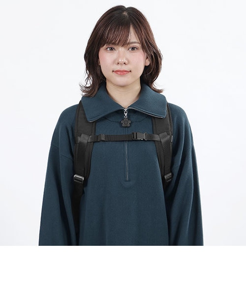 真里菜　オールブラックシンプルロゴ リュックL オールブラックシンプルロゴリュックL - #MARYQUANT