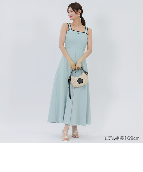 マリークワントバイカラーリボン ワンピース（ブルー