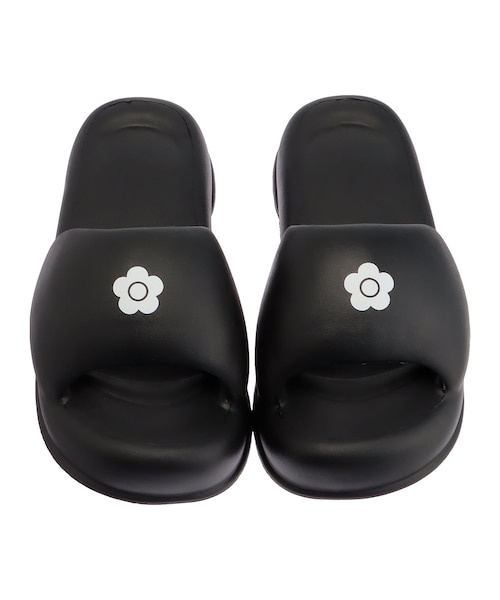人気完売♡マリークワント　デイジープリントEVAサンダル　ブラック マリークワント MARY QUANT デイジープリントEVA サンダル