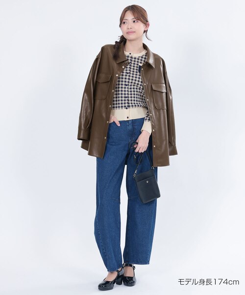 レトロロゴバイカラー カーディガン｜マリークヮントの通販｜&mall