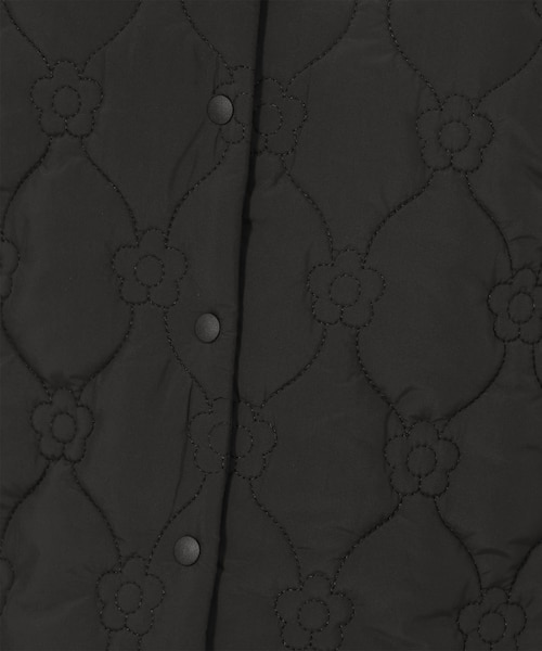 デイジーキルトポケッタブル ベスト（ブラック）｜マリークヮントの