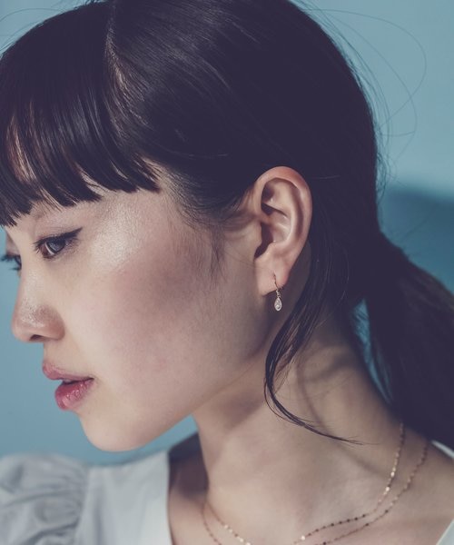 ete エテ　925 18kピアス　マーキス ビジュー ピアス 871795 ete｜クリアビジュー ピアス マーキス | Rakuten Fashion(楽天
