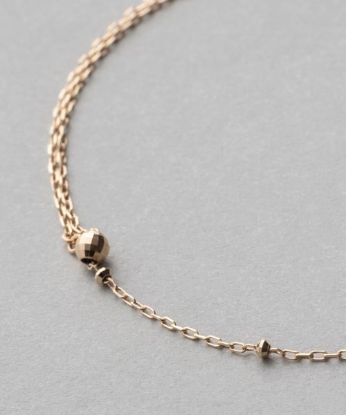 K10YG チェーン アンクレット ステーション｜エテの通販｜&mall