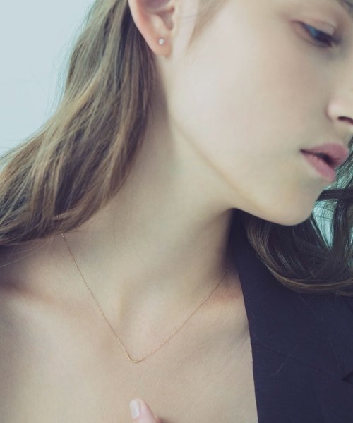 K10YG レイヤー クレセントムーン ネックレス｜エテの通販｜&mall