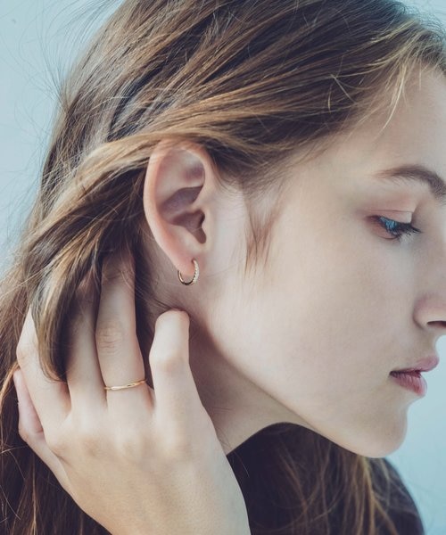 専用⭐︎ダイヤモンドk18YGフープピアス K18YG ダイヤモンド フープ ピアス｜エテの通販｜&mall（アンドモール