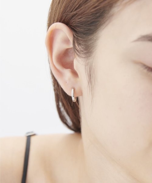ete/［オブジェ］フープピアスＳ/プラチナム/SV925 K18/美品 オブジェ ピアス S｜エテの通販｜&mall（アンドモール）三井
