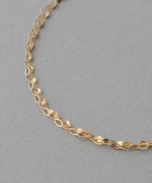 ete K10YG レイヤードブレスレット　ゴールド K10YG レイヤード ブレスレット｜エテの通販｜&mall（アンドモール