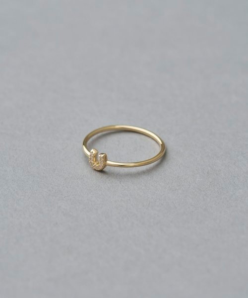 K10YG ダイヤモンド ホースシュー リング｜エテの通販｜&mall（アンド