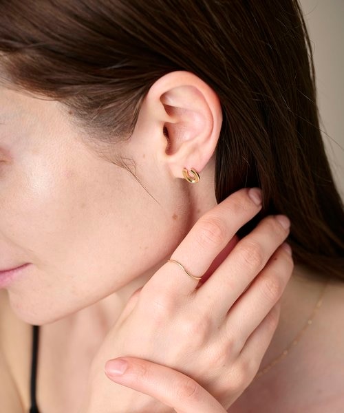 ホースシューピアス.☆.。.:*・° k18 hp-19ss-609 ホースシュー ピアス(片方タイプ) hirondelle