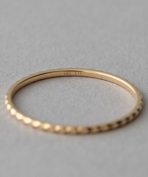 ete クレールスタッズカット7号 18K クレール]K18YG スタッズカット リング｜エテの通販｜&mall（アンド