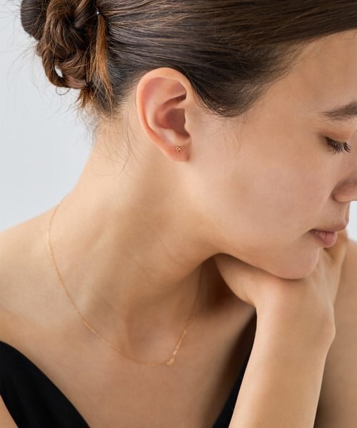 【限定値下】ete リボン ピアス (PG) 限定値下】ete リボン ピアス (PG) レディース