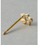 [レイヤード] K10YG フラワー ピアス