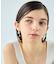 [アシンメトリー] ナチュラルストーン ピアス