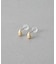 ドロップ キュービック ピアス