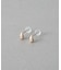 ドロップ キュービック ピアス