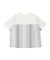 天竺×ストライプTシャツ