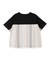 天竺×ストライプTシャツ