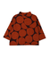 Dot Print Mockneck Tee