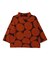 Dot Print Mockneck Tee