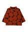 Dot Print Mockneck Tee