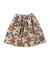 Botanical Print Corduroy Skirt