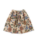 Botanical Print Corduroy Skirt
