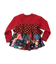Patchwork Quilted Print Frill Back Sweatshirt