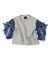 Vitage Fleece Ruffled Sleeve Sweatshirt