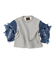 Vitage Fleece Ruffled Sleeve Sweatshirt