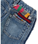 Denim Side Colorful Tape Pants
