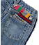 Denim Side Colorful Tape Pants