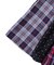 Checked Switching Pleats Jumper Skirt