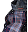 Checked Switching Pleats Jumper Skirt