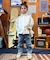 Typewriter Long Balloon Shirt
